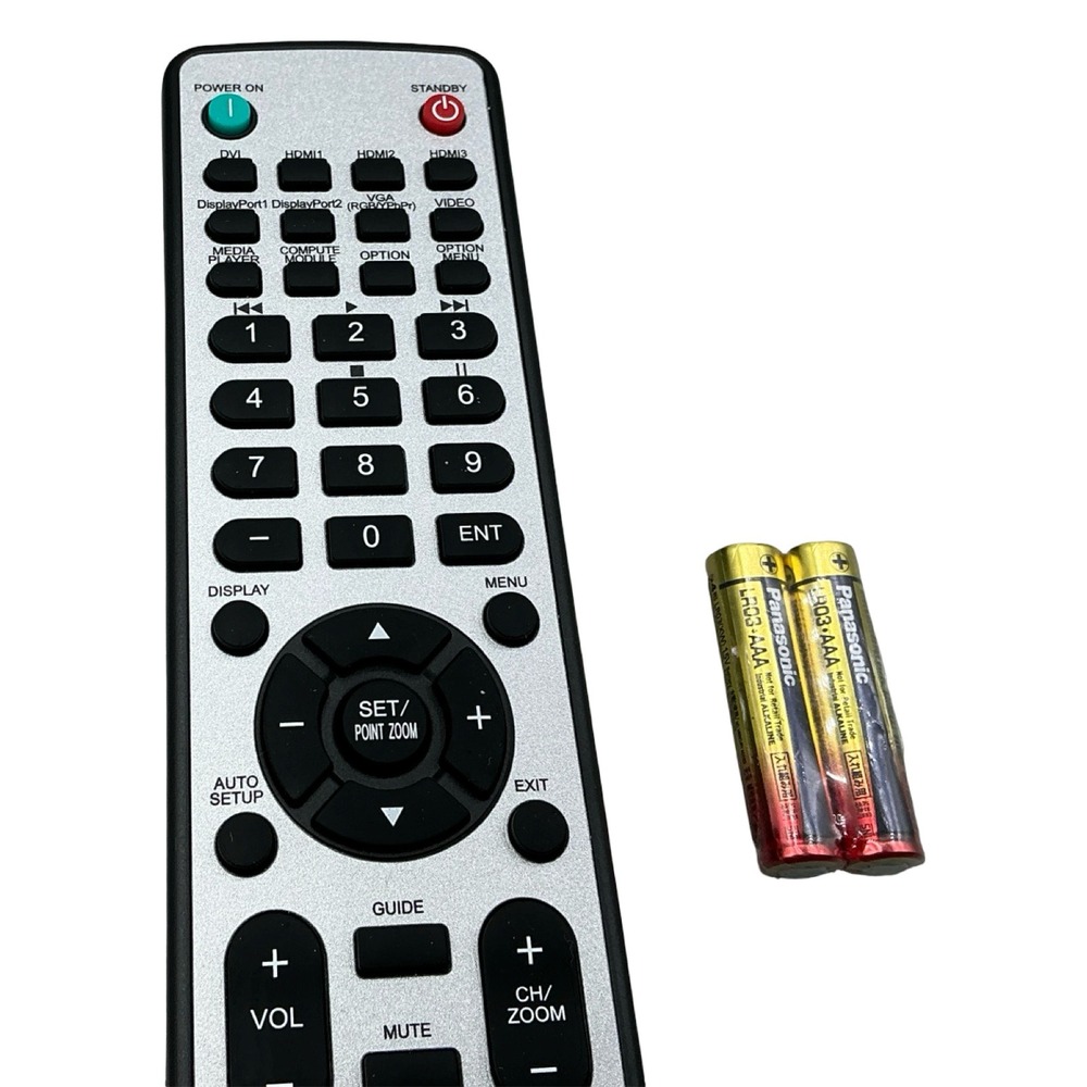 NEC RU-M124 Projector Monitor Remote Control Silver Black - Picture 2 of 4